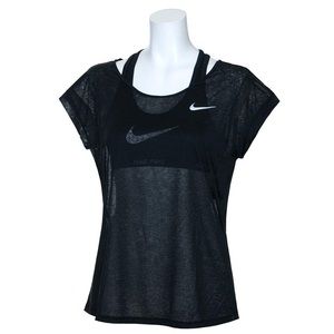 SHEER NIKE dri fit cool breeze short sleeve